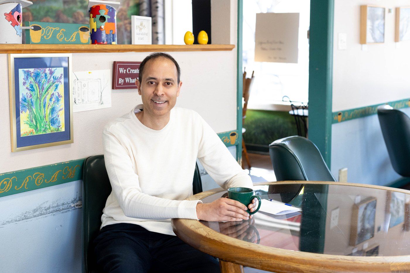 Vik Vad, Enrolled Agent and founder of Trio Tax, at his desk